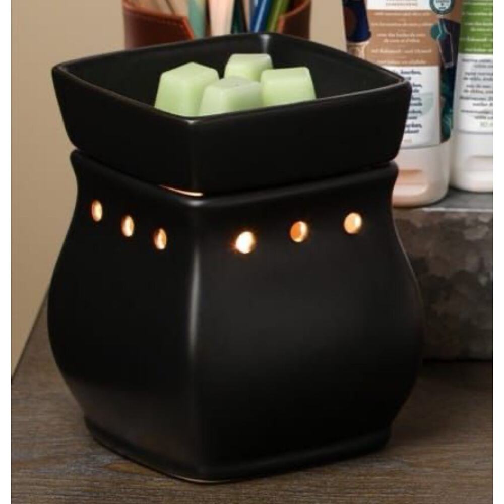 SCENTSY Classic Satin Black Curve Warmer